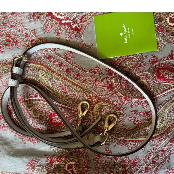 Kate Spade 2 tone leather satchel with crossbody strap - Picture 6 of 6